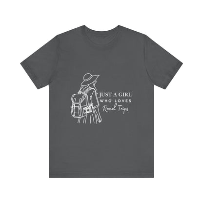 Adventure-Ready Tee for Girls | 'Just a Girl Who Loves Road Trips' | Travel Shirt, Vacation Outfit, Gift for Travelers, Summer [...]