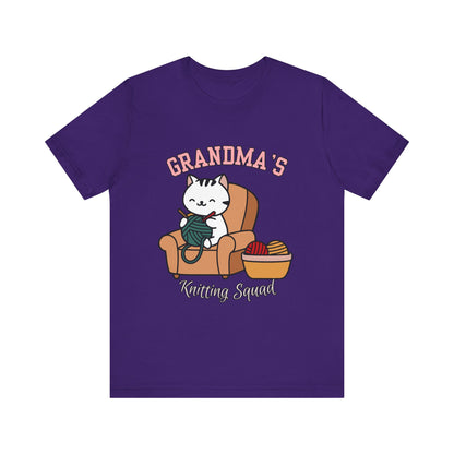 Grandma's Knitting Squad Tee - Comfy T-Shirt for Craft Lovers, Gift for Granny, Yarn Enthusiast, Knitting Club, Cozy Apparel