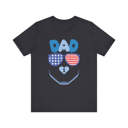 Patriotic Dad Tee, Father's Day Gift, USA Pride Shirt, Unisex Graphic T-Shirt, Summer Casual Wear