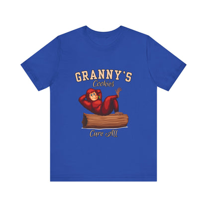 Granny's Cookies Unisex Tee, Cute Cookie Lover Gift, Baking T-Shirt, Funny Foodie Apparel, Family Gathering Shirt, Holiday Gift Idea