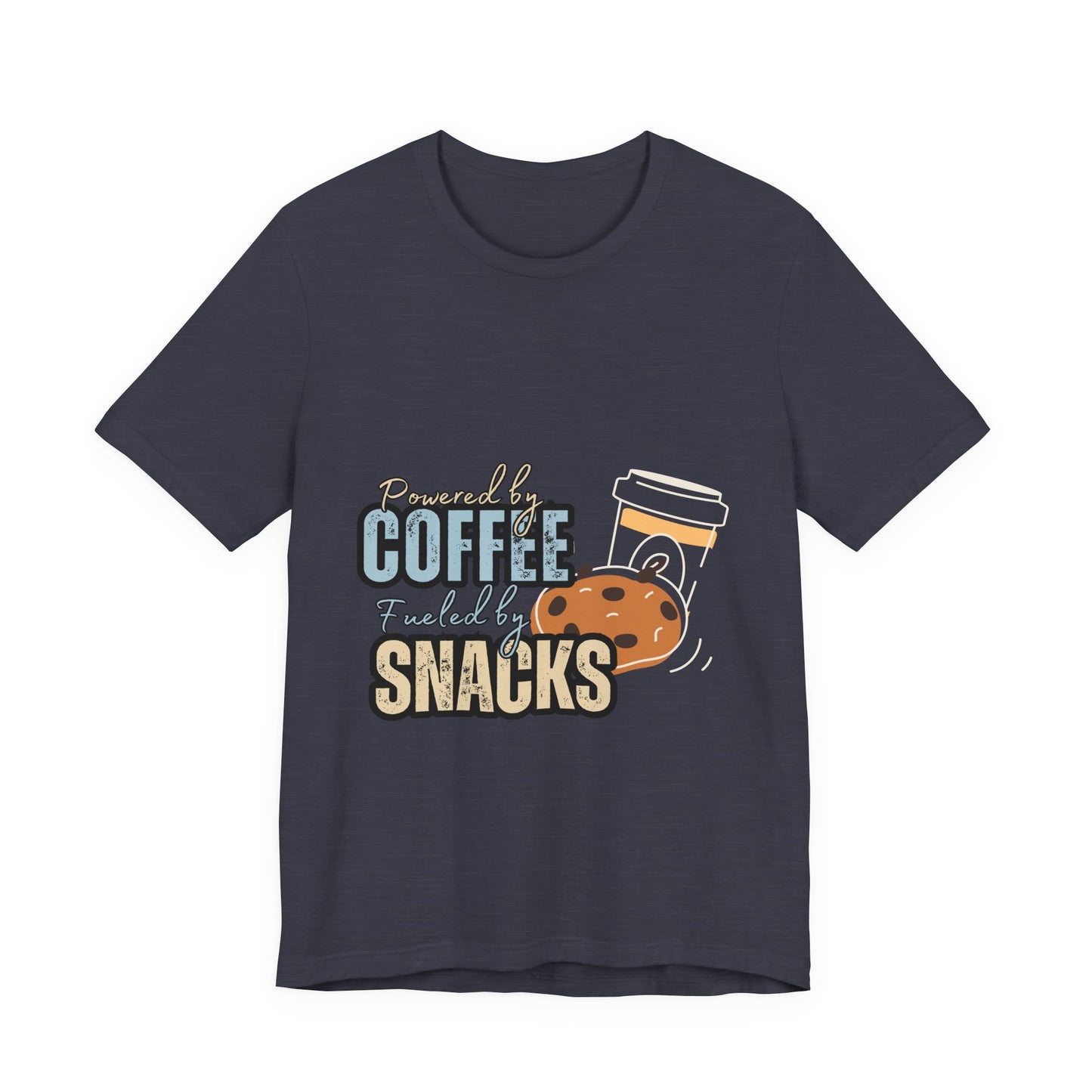 Coffee & Snacks Unisex Tee | Fun Graphic Shirt | Perfect for Coffee Lovers | Kitchen Gift | Foodie Apparel