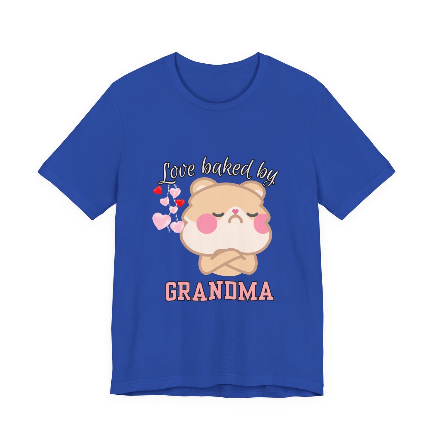 Love Baked by Grandma Tee - Cute Gift for Grandkids, Grandma Shirt, Family Reunion, Birthday Gift, Casual Wear