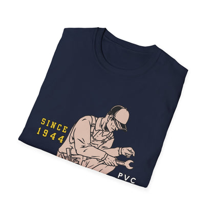 Vintage Plumber T-Shirt, Funny Plumbing Tee, Gift for Plumbers, Since 1944 Graphic Shirt, Unisex Softstyle Apparel