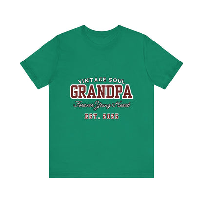 Vintage Soul Grandpa Tee | Perfect Gift for New Grandpas, Father's Day Present, Casual Wear, Family Gatherings, Comfortable Style