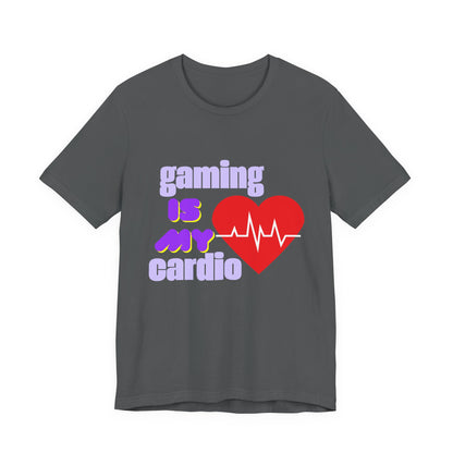 Gaming Is My Cardio Tee, Unisex T-Shirt, Gamer Shirt, Casual Wear, Perfect Gift for Gamers, Fun Graphic Tee