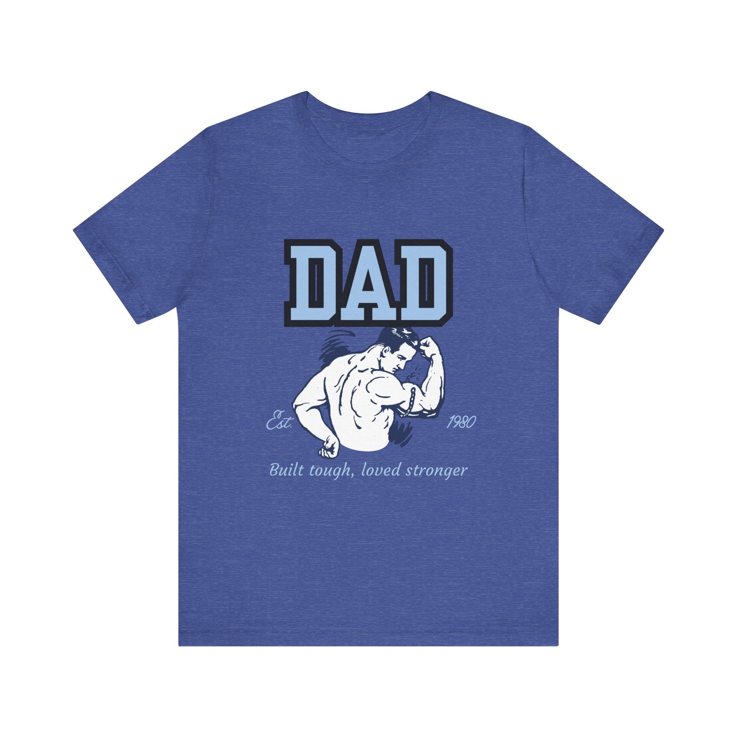 DAD Strong Unisex Jersey Tee, Father's Day Gift, Dad Humor Shirt, Comfortable Casual Top, Birthday Gift Tee, Everyday Wear