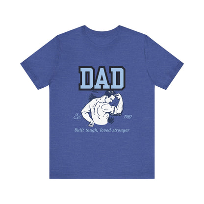 DAD Strong Unisex Jersey Tee, Father's Day Gift, Dad Humor Shirt, Comfortable Casual Top, Birthday Gift Tee, Everyday Wear