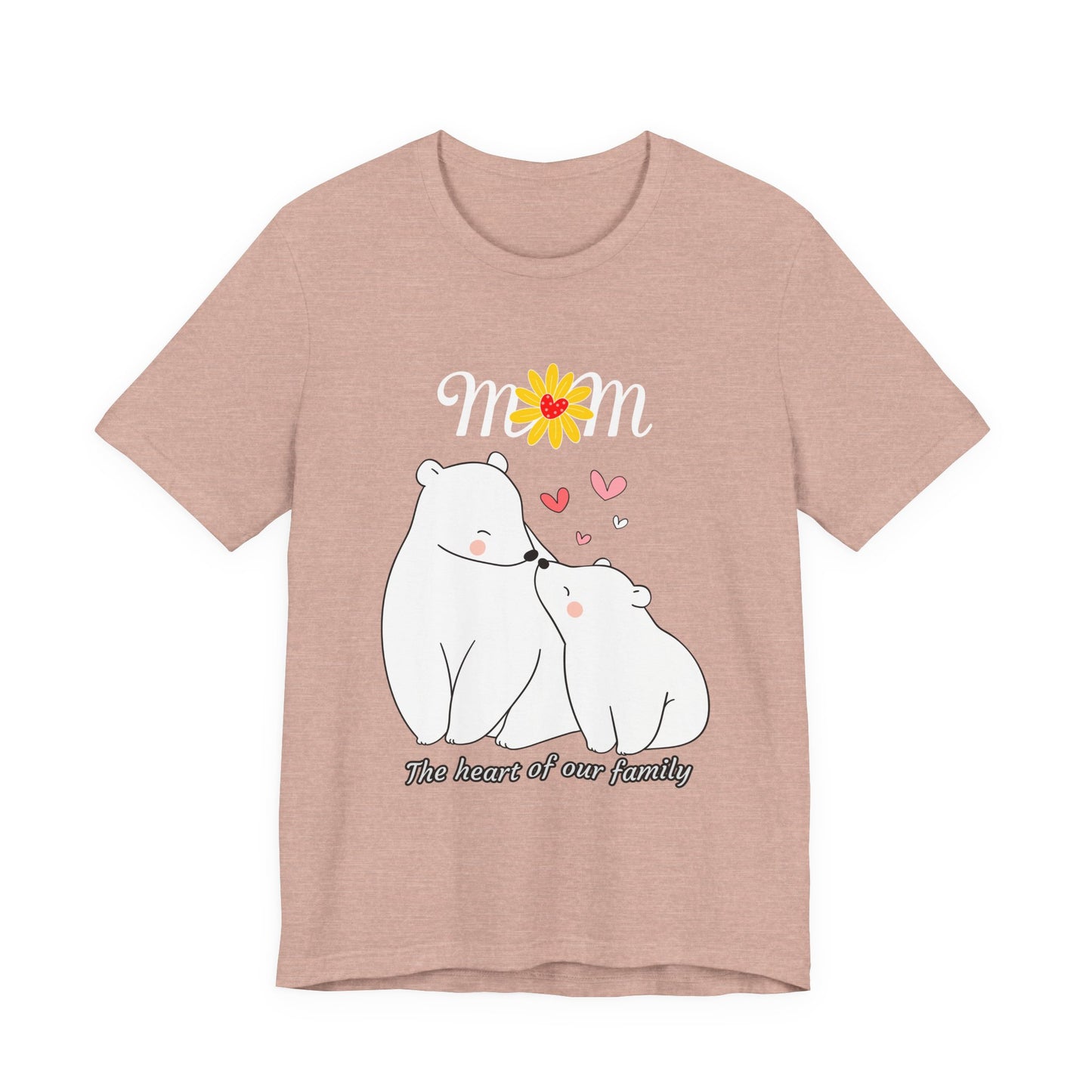 Mom Love Short Sleeve Tee, Cute Mom Shirt, Gift for Mom, Family Tee, Mother's Day Shirt, Mother's Day Gift