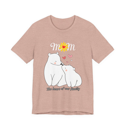Mom Love Short Sleeve Tee, Cute Mom Shirt, Gift for Mom, Family Tee, Mother's Day Shirt, Mother's Day Gift