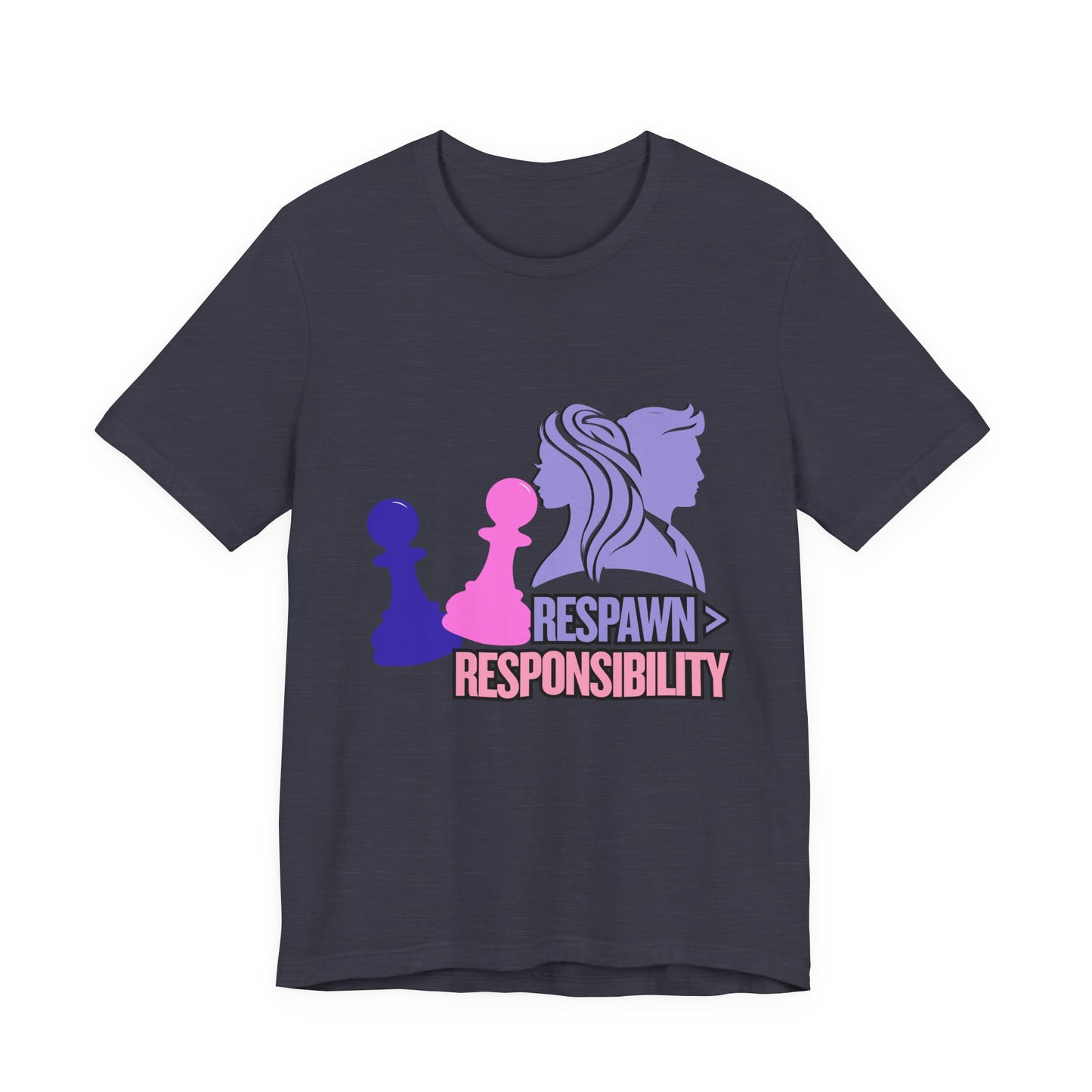 Chess Inspired Graphic Tee, Gamer Shirt, Motivational Quote Top, Casual Wear, Unique Gift for Gamers, Fun Tournament Attire