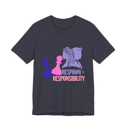 Chess Inspired Graphic Tee, Gamer Shirt, Motivational Quote Top, Casual Wear, Unique Gift for Gamers, Fun Tournament Attire