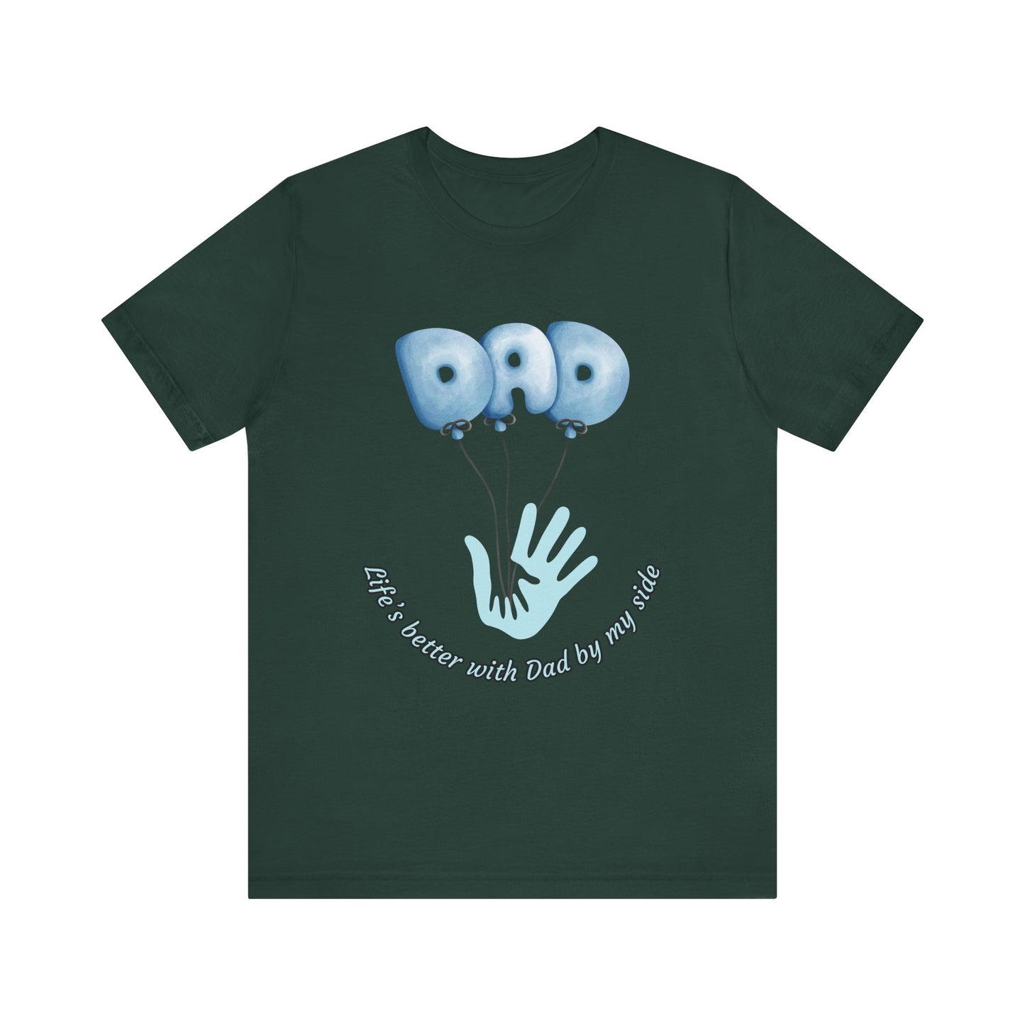 Dad Balloon Tee, Father’s Day Gift, Unisex T-Shirt, Birthday Present, Love for Dad, Family Celebration Apparel