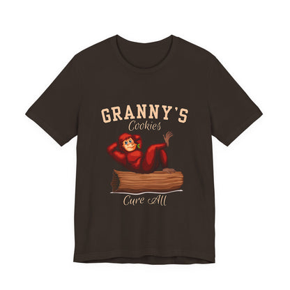 Granny's Cookies Unisex Tee, Cute Cookie Lover Gift, Baking T-Shirt, Funny Foodie Apparel, Family Gathering Shirt, Holiday Gift Idea