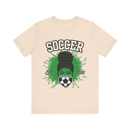Soccer Queen Graphic Tee, Perfect for Game Day, Sports Lover Gift, Unisex Short Sleeve Tee, Soccer Mom Shirt, Athlete Apparel