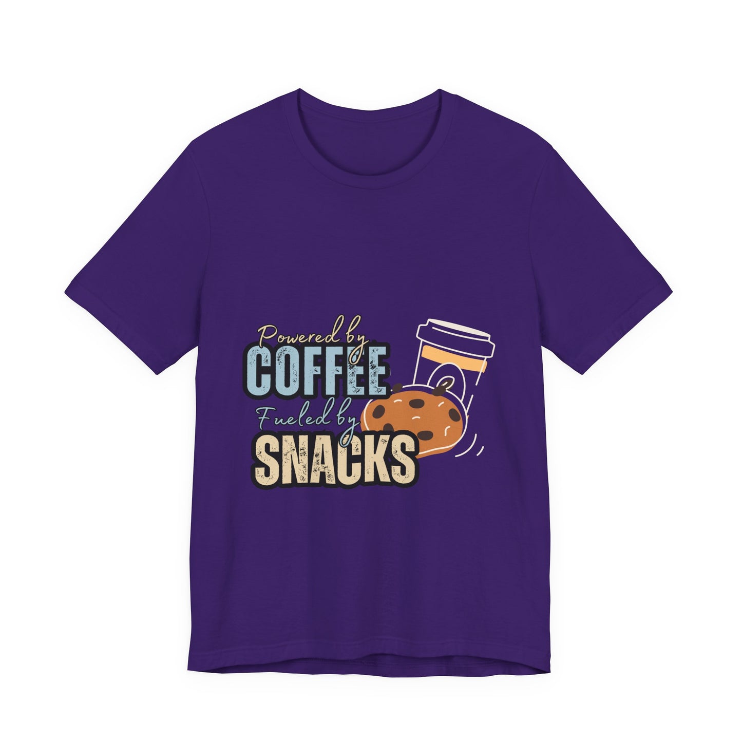 Coffee & Snacks Unisex Tee | Fun Graphic Shirt | Perfect for Coffee Lovers | Kitchen Gift | Foodie Apparel