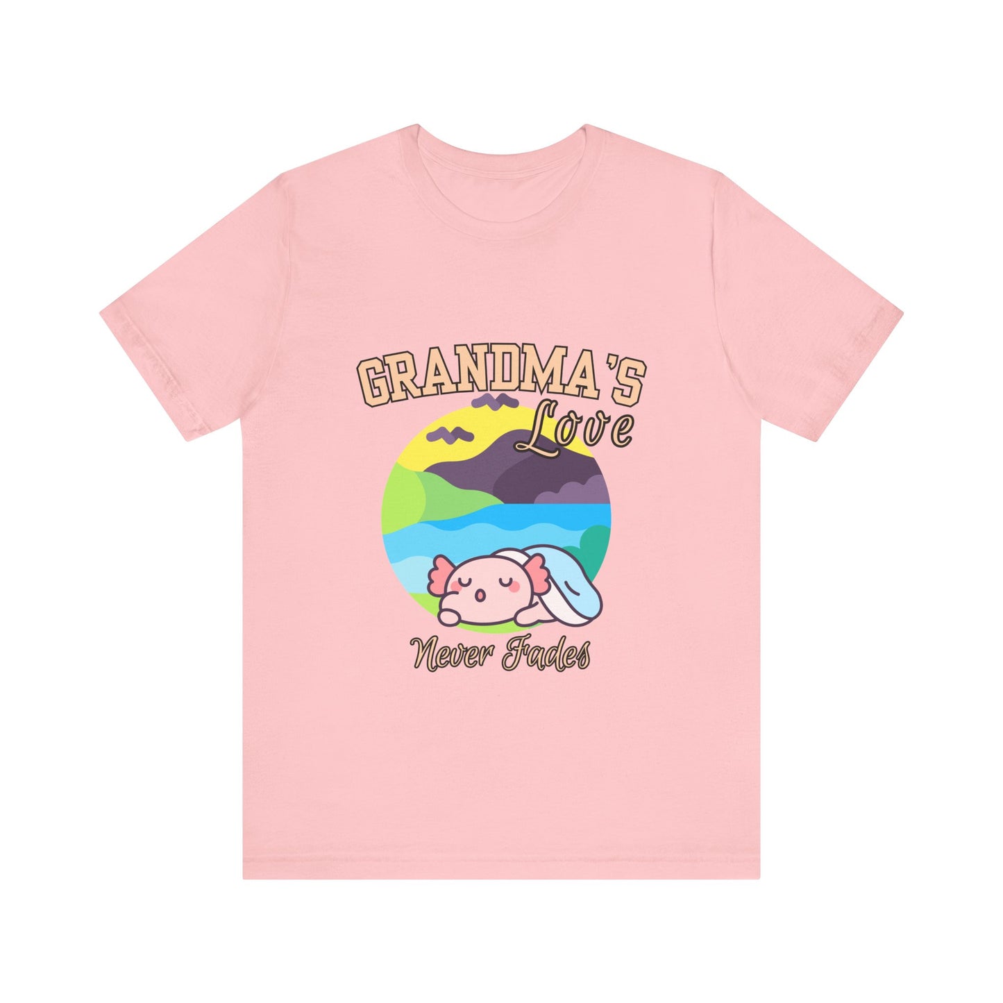 Grandma's Love Unisex Jersey Tee, Cute Gift for Grandma, Birthday Gift, Family Reunion, Comfortable Casual Tee, Heartwarming Apparel
