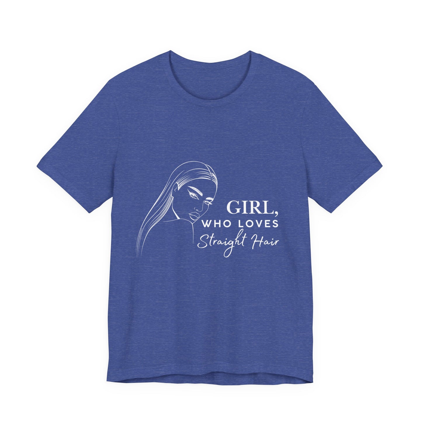 Girl Who Loves Straight Hair Tee, Unisex T-Shirt, Fashion Tee, Hair Lover Gift, Casual Outfit, Trendy Style