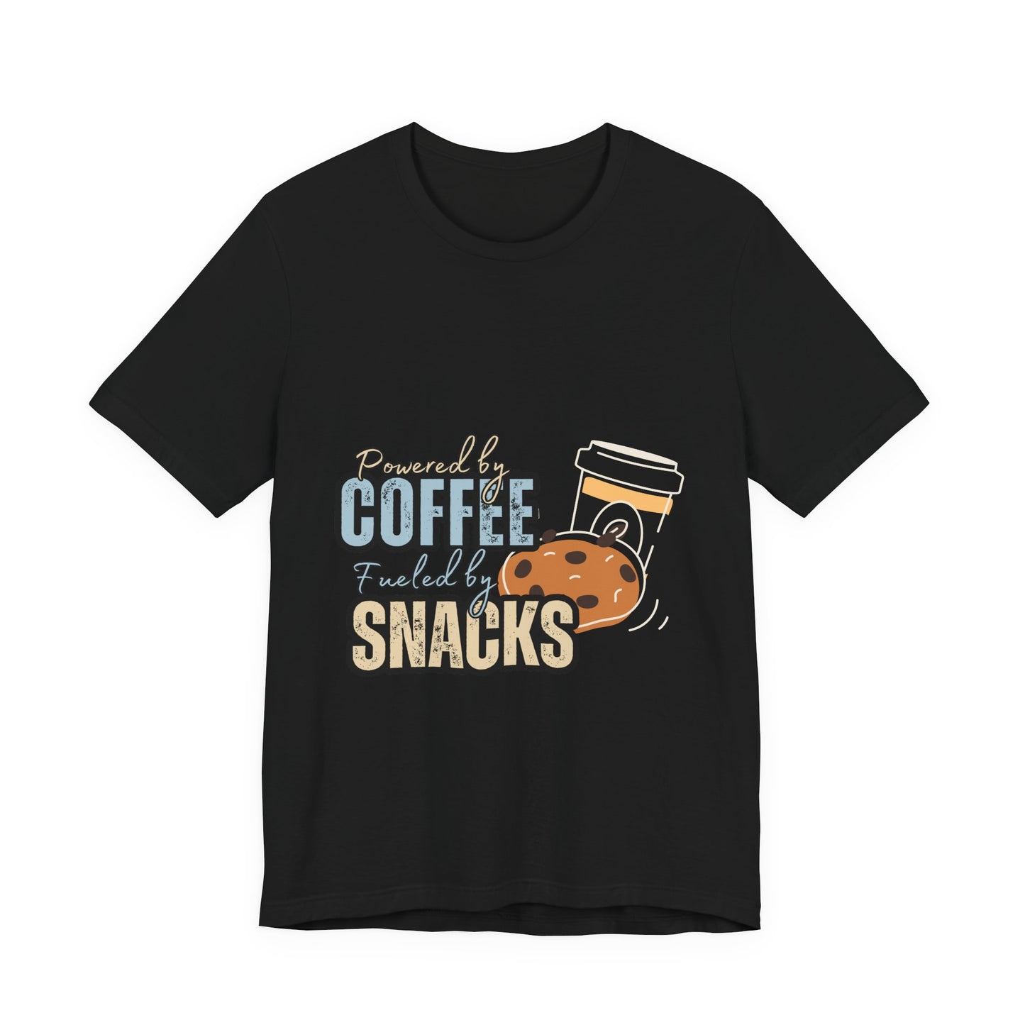 Coffee & Snacks Unisex Tee | Fun Graphic Shirt | Perfect for Coffee Lovers | Kitchen Gift | Foodie Apparel