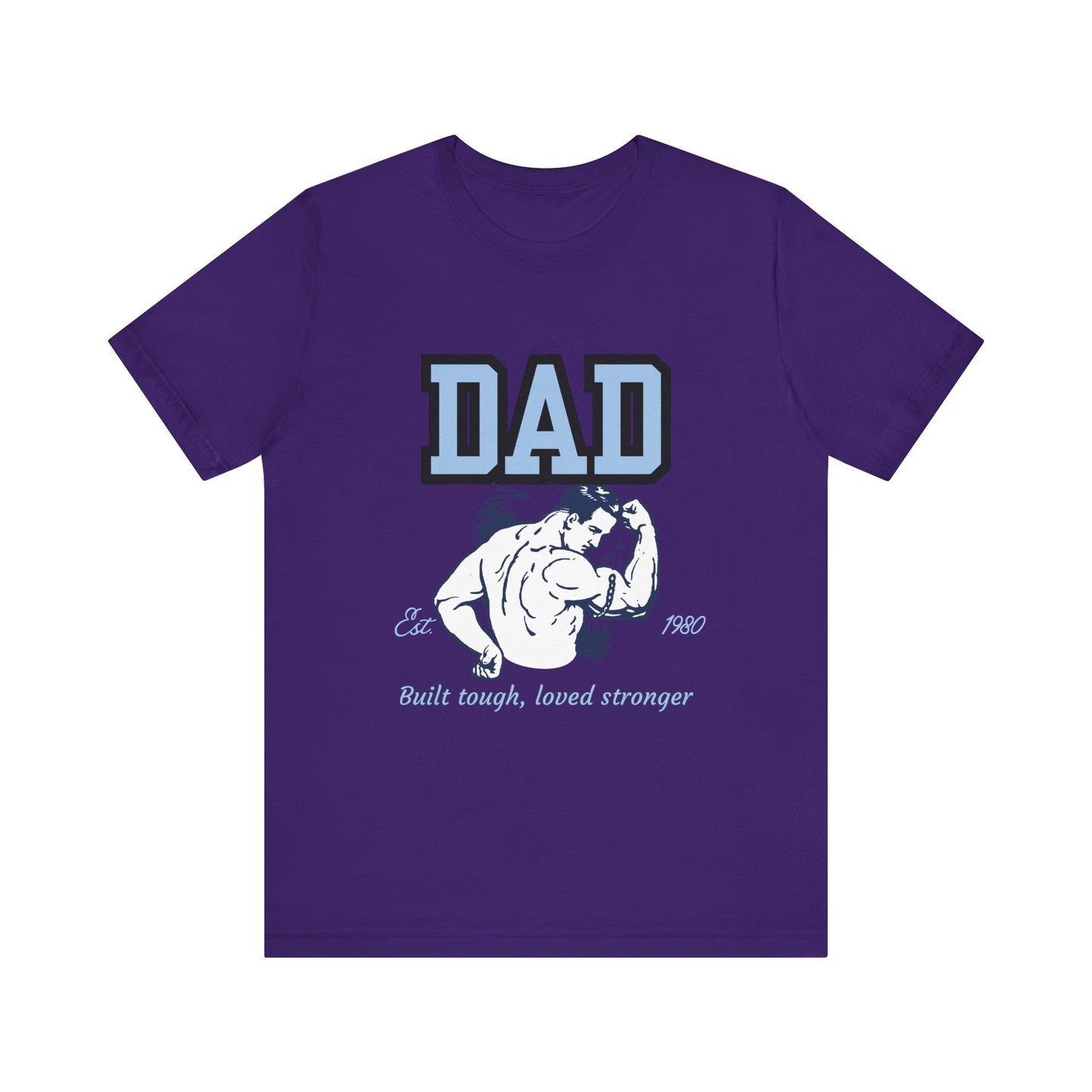 DAD Strong Unisex Jersey Tee, Father's Day Gift, Dad Humor Shirt, Comfortable Casual Top, Birthday Gift Tee, Everyday Wear