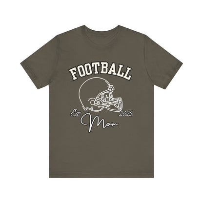 Football Mom Unisex Tee, Sports Fan Shirt, Gift for Moms, Casual Wear, Football Season Apparel, Family Game Day Top