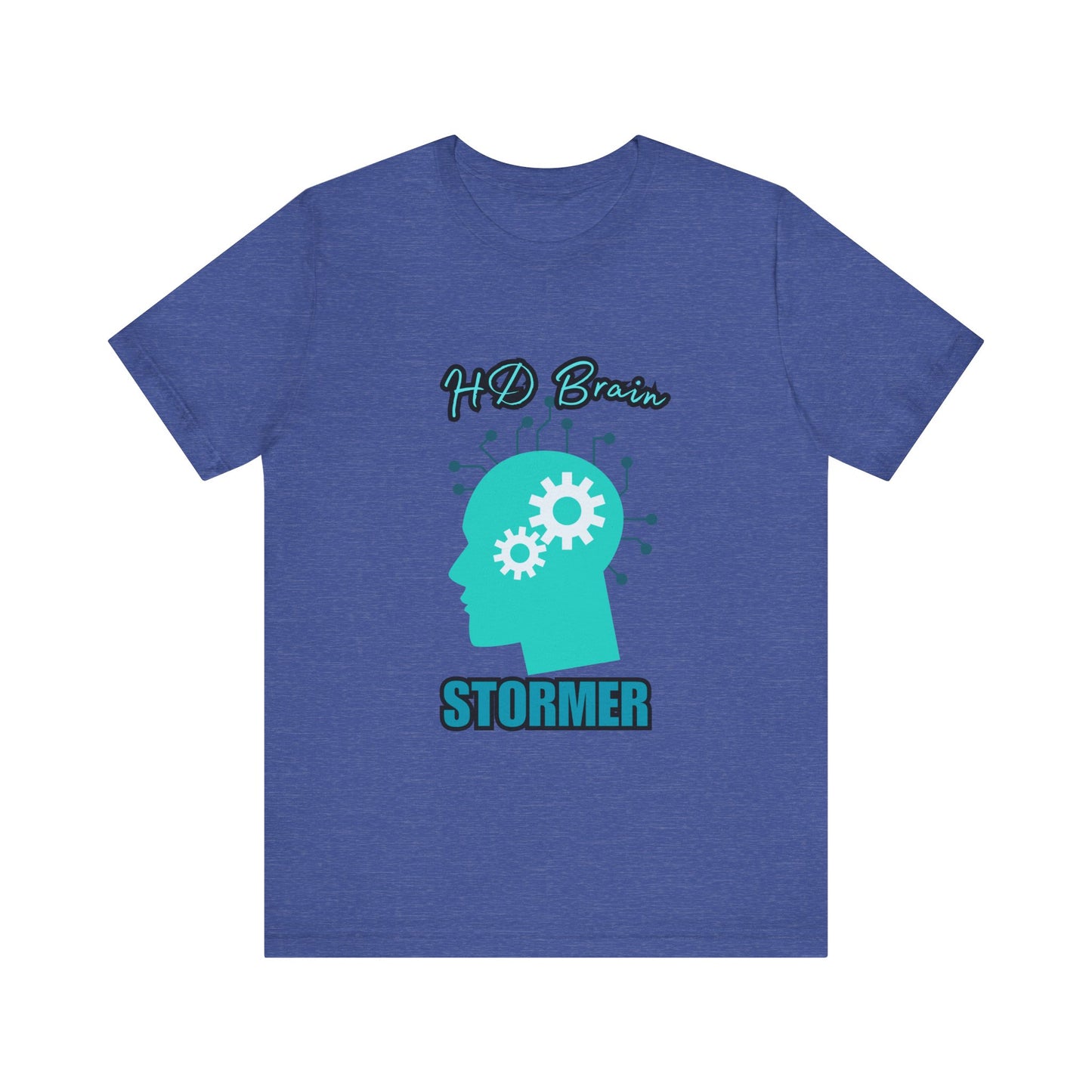 HD Brain Stormer Tee, Funny Unisex T-Shirt, Gift for Tech Lovers, Unique Geeky Apparel, Casual Brainstorming Shirt