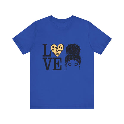 Love Print Girl Tee, Cute Gift for Dates, Casual Everyday Wear, Valentine's Day Top, Unique Fashion Statement for Ladies