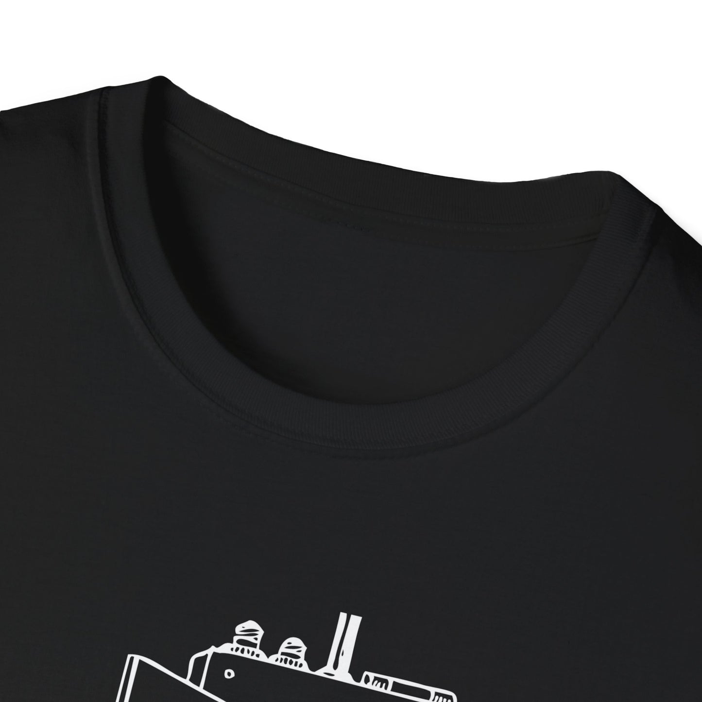 Coffee First Circuits Panel Second Unisex Softstyle T-Shirt | Electrician Shirt | Electrician T-Shirt | Electrician Gift