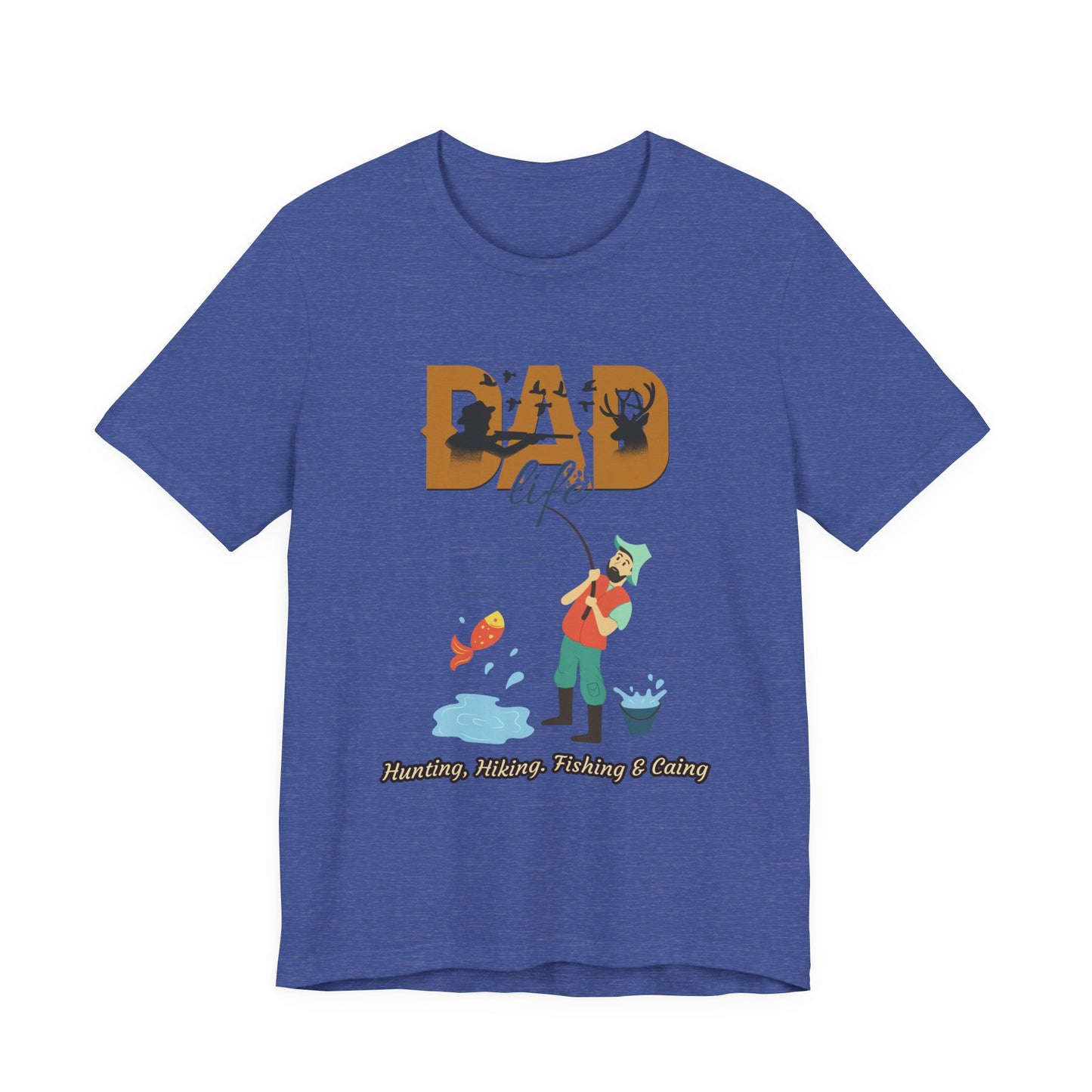 Dad Life Fishing Tee, Perfect for Fathers Day, Outdoor Adventures, Casual Wear, Gift for Dads, Fishing Enthusiasts