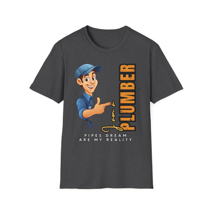 Plumber RealityT-Shirt, Funny Plumbing Tee, Gift for Plumbers, Casual Work Shirt, Father's Day Gift, Home Repair Humor