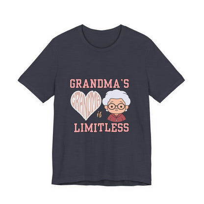Grandma's Limitless Love Unisex Tee, Cute Grandmother Gift, Family Reunion Shirt, Mother's Day Tee, Comfortable Everyday Wear, [...]
