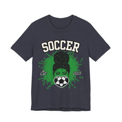Soccer Queen Graphic Tee, Perfect for Game Day, Sports Lover Gift, Unisex Short Sleeve Tee, Soccer Mom Shirt, Athlete Apparel