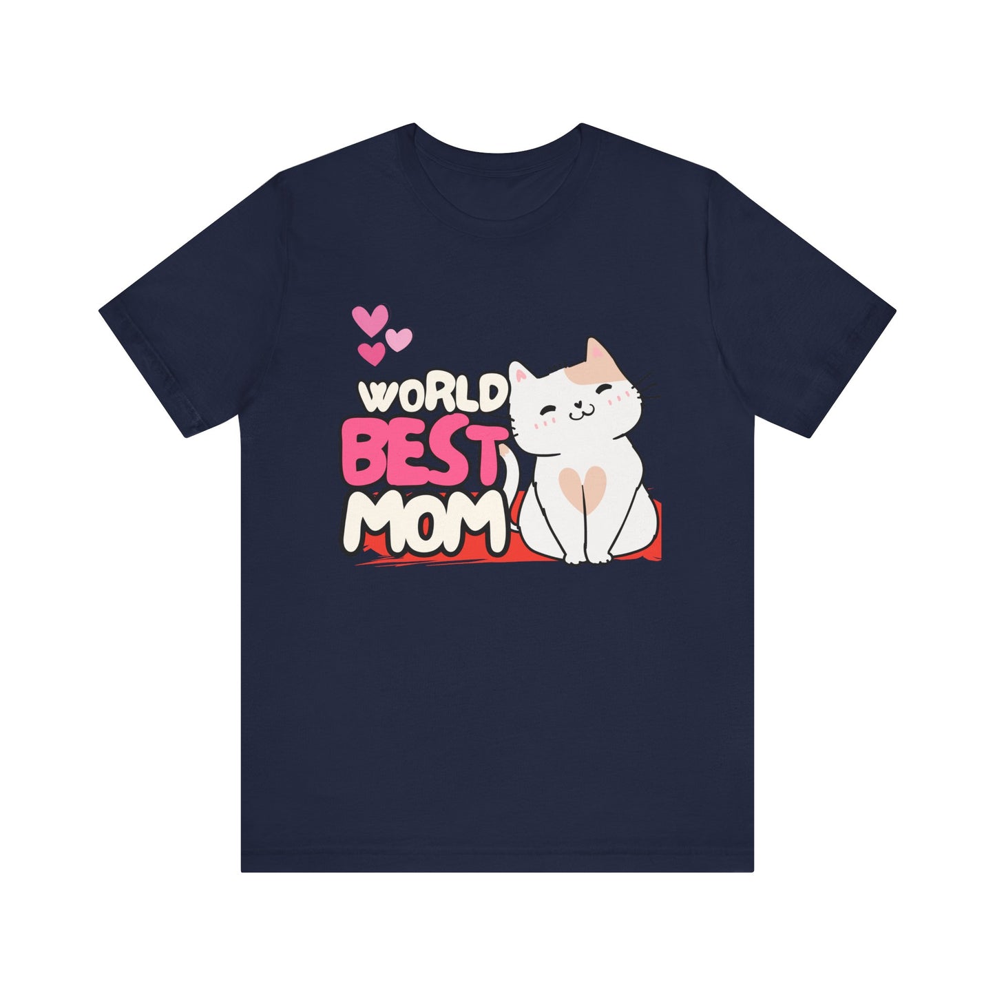 World's Best Mom Kitty Cat Tee, Unisex T-Shirt for Cat Lovers, Mother's Day Gift, Casual Wear, Kids and Moms Matching Shirts, Cute Pet Lover [...]