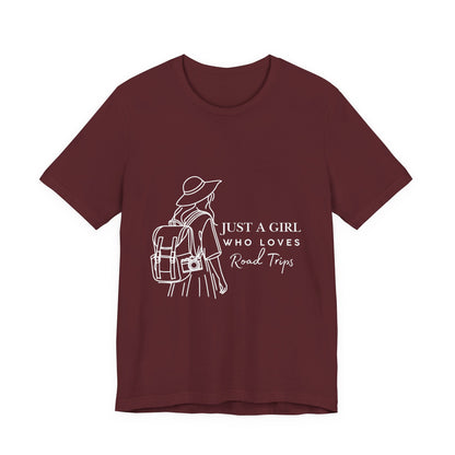 Adventure-Ready Tee for Girls | 'Just a Girl Who Loves Road Trips' | Travel Shirt, Vacation Outfit, Gift for Travelers, Summer [...]