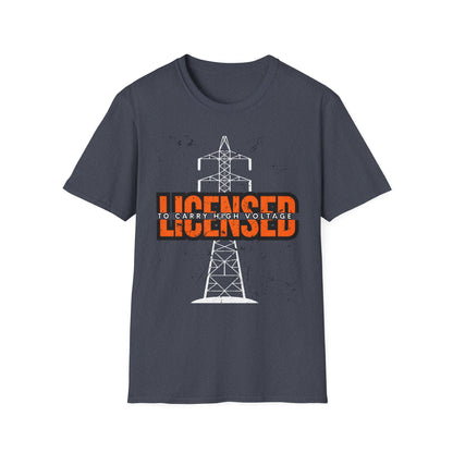Licensed Electrician Vintage Style Unisex T-Shirt, Casual Wear, Graphic Tee for Everyday Use, Gift for Friends, Trendy Apparel