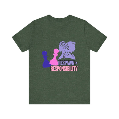 Chess Inspired Graphic Tee, Gamer Shirt, Motivational Quote Top, Casual Wear, Unique Gift for Gamers, Fun Tournament Attire