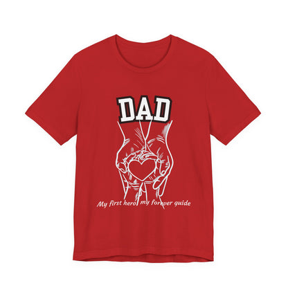 Heartfelt Dad's Love Tee, Gift for Dad, Unisex Tee with Heart Design, Birthday Gift, Casual Wear