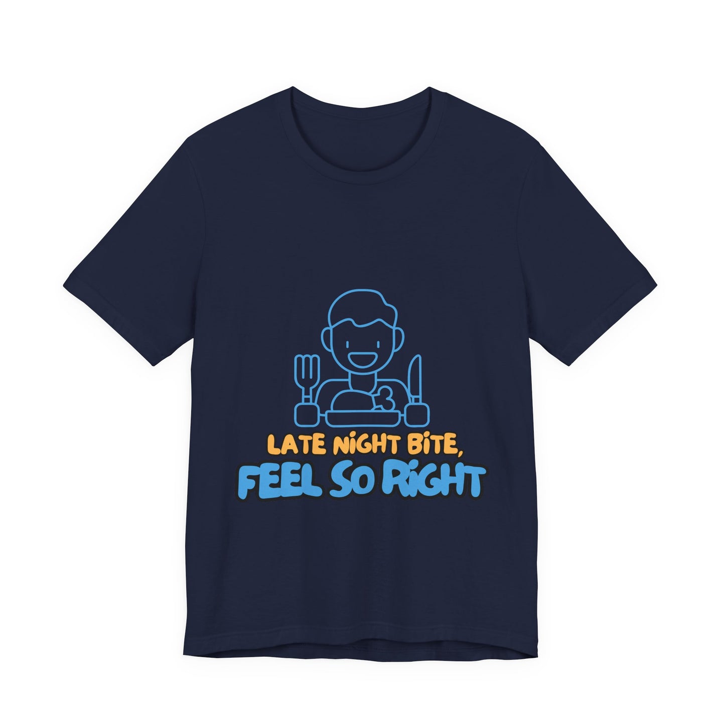 Late Night Bite Unisex Tee, Funny Foodie T-Shirt, Casual Dining Shirt, Gift for Food Lovers, Men’s/Female Tops
