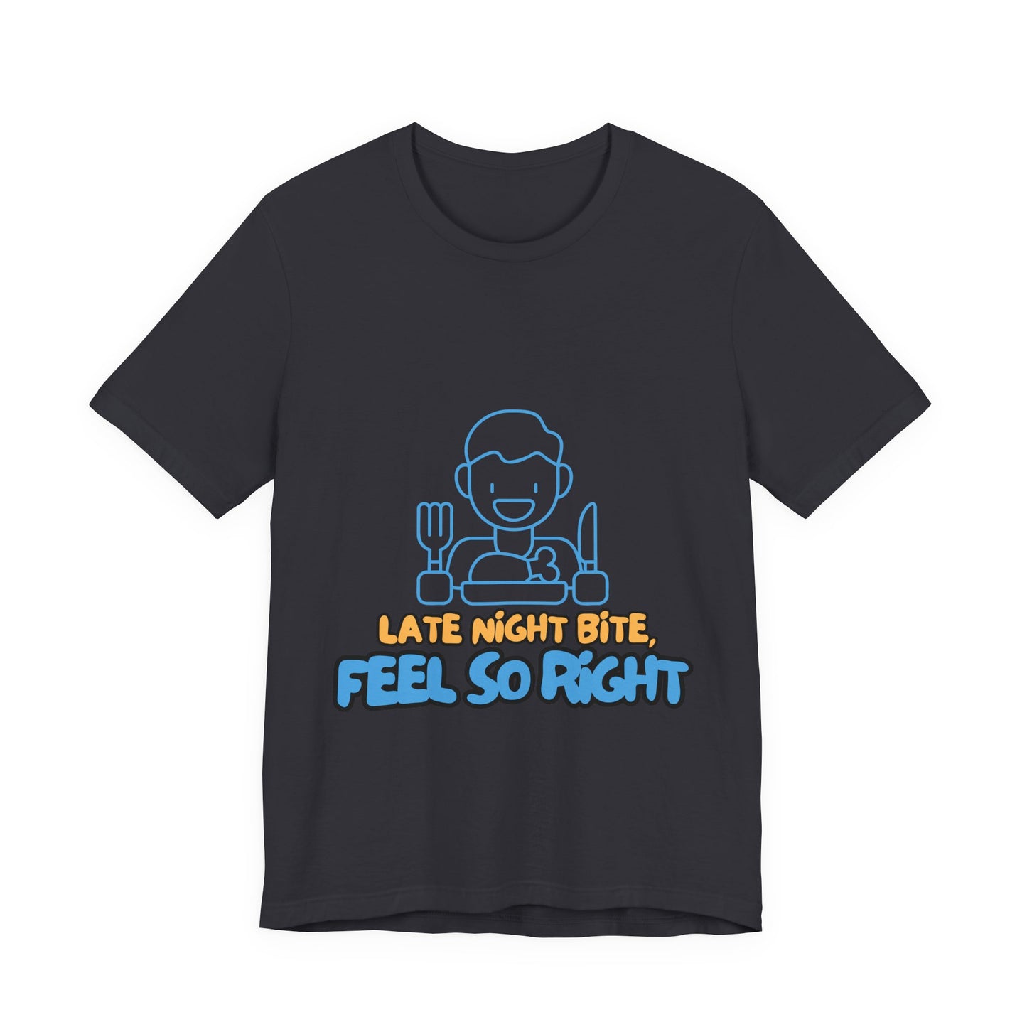Late Night Bite Unisex Tee, Funny Foodie T-Shirt, Casual Dining Shirt, Gift for Food Lovers, Men’s/Female Tops