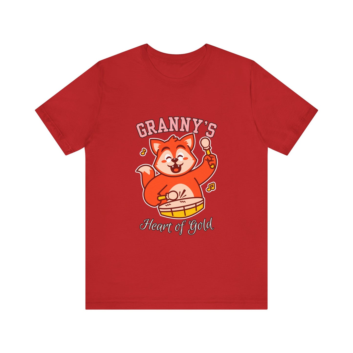 Granny's Heart of Gold Tee, Cute Graphic T-Shirt, Gift for Grandma, Casual Wear, Family Celebration Shirt