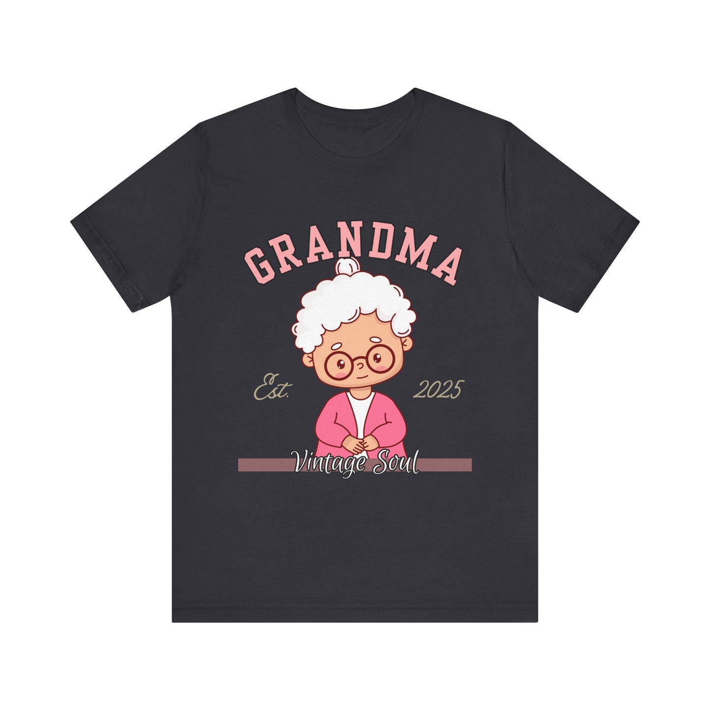 Vintage Grandma Unisex Tee - Perfect for Grandparents Day, Birthday Gift, Family Reunion Shirt, Cute Cartoon Design, Fun Casual Wear