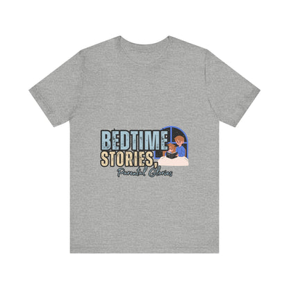 Bedtime Stories Unisex Tee, Cozy Sleep Shirt, Gift for Parents, Family Storytime T-shirt, Book Lovers Apparel