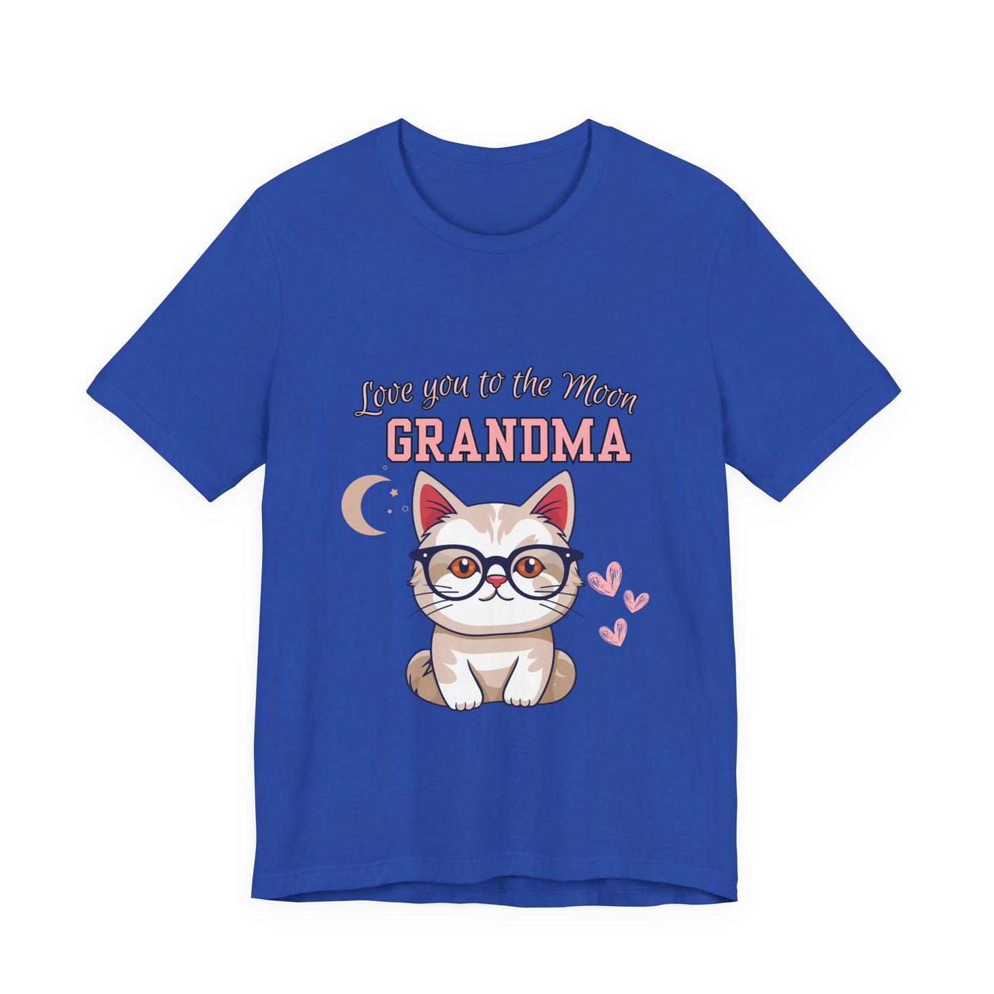 Love You to the Moon Grandma Cat Tee, Cute Cat Shirt, Gift for Grandma, Birthday Tee, Grandparent Gift, Funny Cat T-Shirt