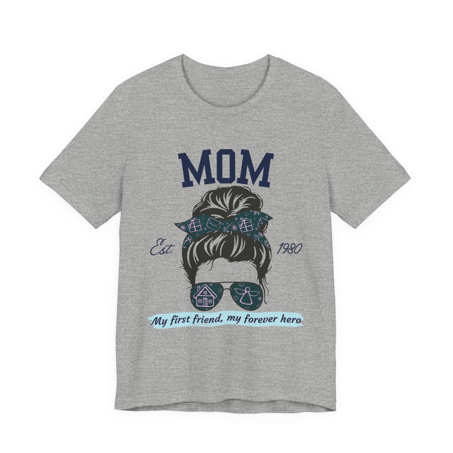 Mom Life Unisex Tee - Est. 1980, Gift for New Moms, Birthday Gift, Casual Wear, Mother's Day Shirt, Trendy Graphic T-Shirt