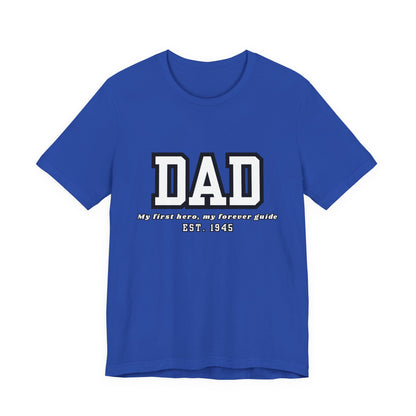 Dad Est. 1986 Unisex Tee - Gift for Father's Day, Birthday Tee, Casual Wear, Family T-Shirt, Dad's Day Out