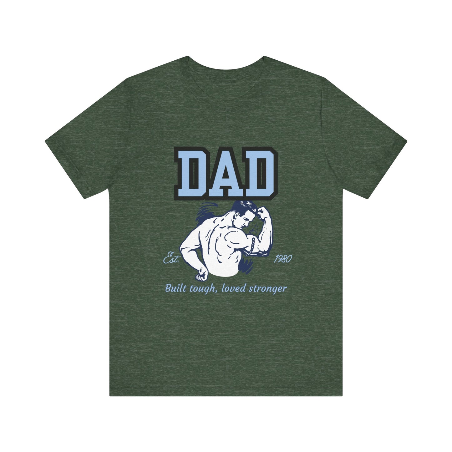 DAD Strong Unisex Jersey Tee, Father's Day Gift, Dad Humor Shirt, Comfortable Casual Top, Birthday Gift Tee, Everyday Wear