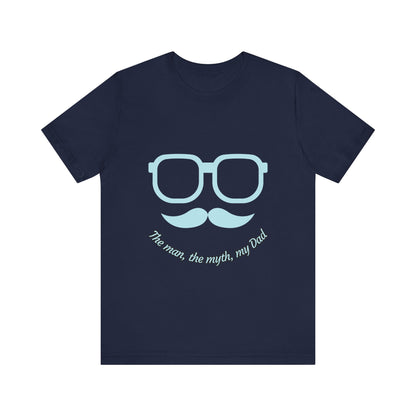 Dad Myth Short Sleeve Tee, Father's Day Gift, Unisex T-Shirt, Funny Dad Shirt, Casual Dad Apparel, Gift for Him
