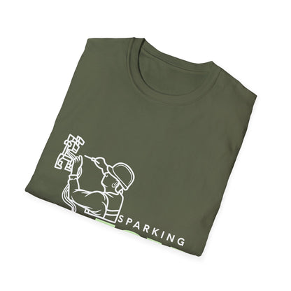 Joyful Electrical Worker Unisex Softstyle T-Shirt - Perfect Electrician Gift, Electrical Engineer, Unisex Graphic Tee