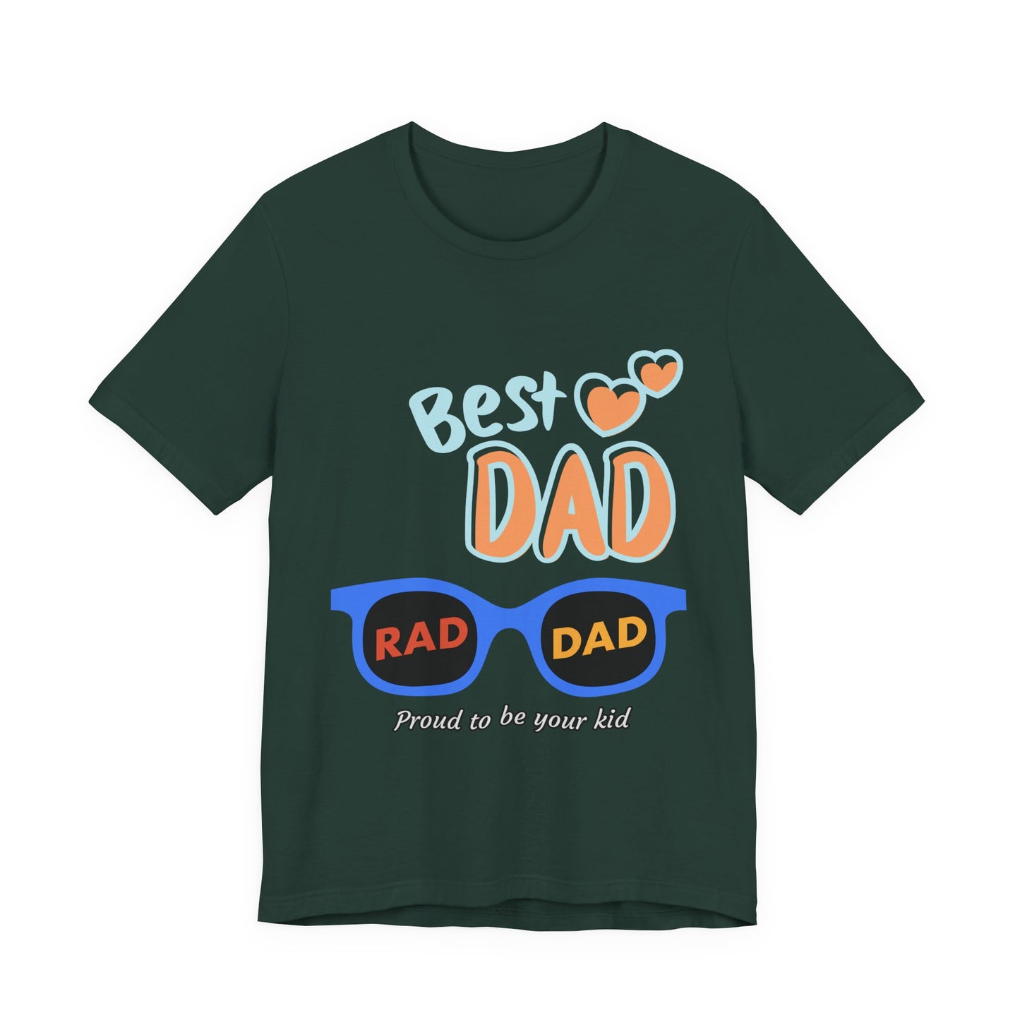 Best Dad Jersey Tee, Unisex T-Shirt, Father's Day Gift, Dad Humor Tee, Sunglasses Design Shirt, Proud to be Your Kid