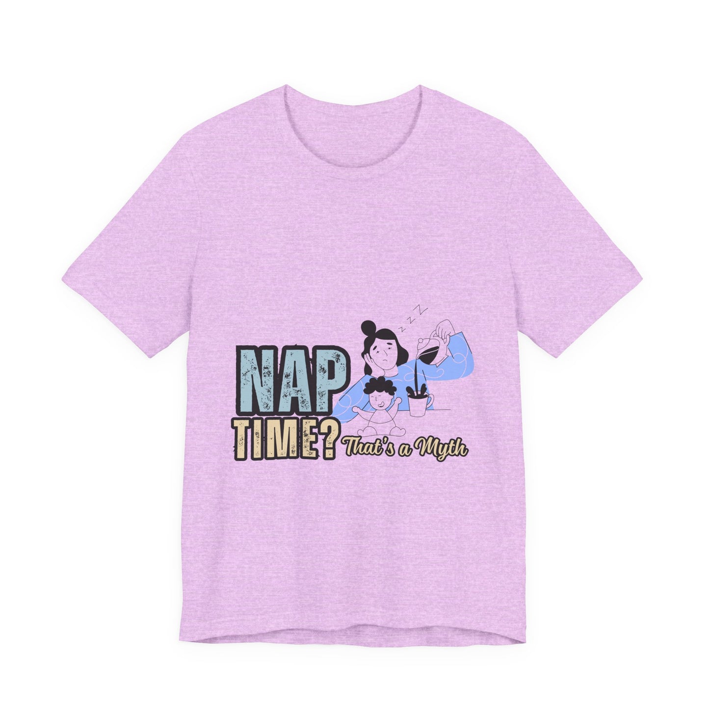 Nap Time Unisex Jersey Tee, Comfortable Short Sleeve Shirt for Nap Lovers, Gift for Nappers, Relaxation Tee, Sleepy Time Apparel