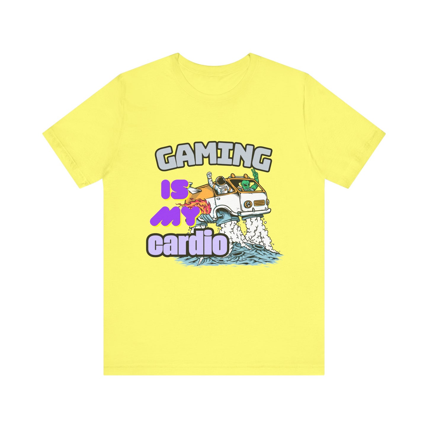 Gaming Is My Cardio Tee, Unisex Graphic T-Shirt for Gamers, Funny Gift for Birthdays, Casual Wear, Unique Gamer Apparel